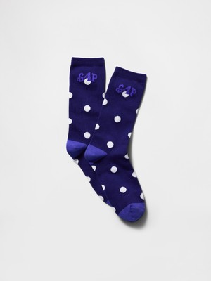 Gap Erkek Koyu Mavi Gap × Awake Ny Logo Dotted Crew Çorap