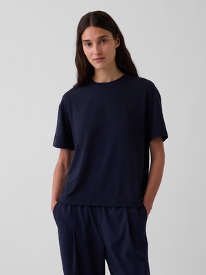 Gap Kadın Lacivert Gapfit Breathe Relaxed T-Shirt