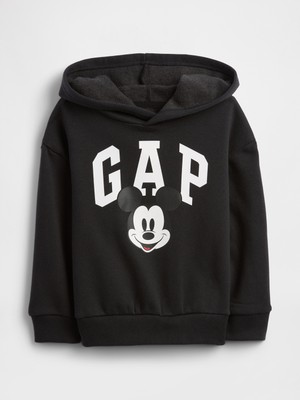 Gap Erkek Bebek Siyah Disney Mickey Mouse Logo Relaxed Sweatshirt