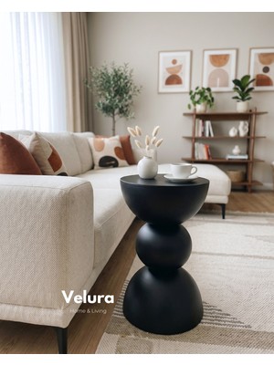 Velura Home & Living Maco Yan Sehpa - Siyah