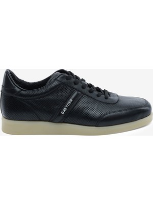 Greyder Erkek Siyah Hakiki Deri Sneaker Ayakkabı 5Y1SA18462