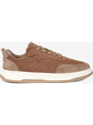 Greyder Erkek Koyu Vizon Hakiki Deri Sneaker Ayakkabı 4Y1SA17511