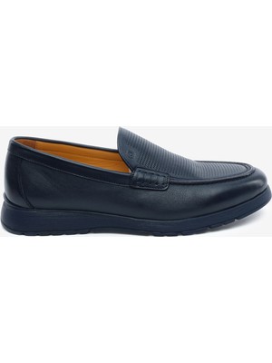 Greyder Erkek Lacivert Hakiki Deri Comfort Ayakkabı 5Y1FA64671
