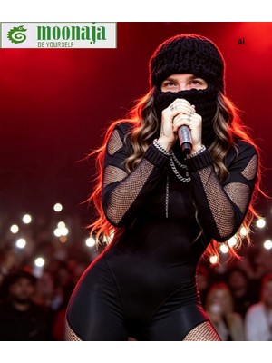 Moonaja Rapçi Hiphop Maske Bere Balaklava -Lvbel C5 Blok3 Uzi Motive Cakal Sefo Wegh Rumi Ceza Sagopa  Semicek Konser Video Wegh Maske