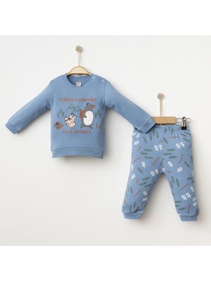 Gümüş Baby Orman Baskılı Pijama Takımı