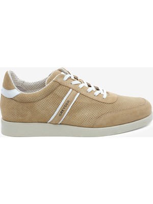 Greyder Erkek Bej Hakiki Deri Sneaker Ayakkabı 5Y1SA18462