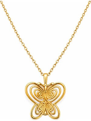 Balevien Füsun Gold Renk Metal Kolye
