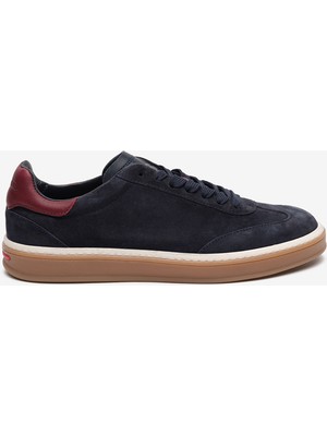 Greyder Erkek Lacivert Hakiki Deri Sneaker Ayakkabı 5Y1UA18240