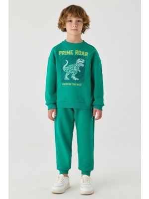 NBT Jeans Erkek Çocuk Yeşil Sweatshirt