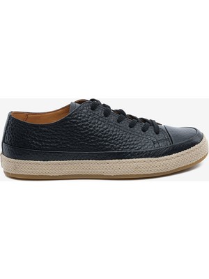 Greyder Erkek Siyah Hakiki Deri Sneaker Ayakkabı 5Y1SA18483