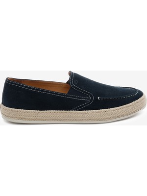 Greyder Erkek Lacivert Hakiki Deri Loafer Ayakkabı 5Y1LA18481