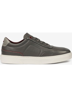 Greyder Erkek Antrasit Hakiki Deri Sneaker Ayakkabı 4Y1SA17421