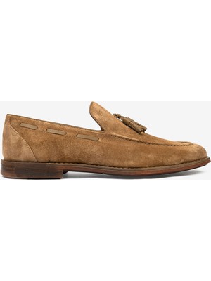 Greyder Erkek Kahverengi Hakiki Deri Loafer Ayakkabı 4Y1UA64510