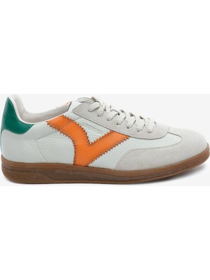 Greyder Erkek Kemik Turuncu Hakiki Deri Sneaker Ayakkabı 5Y1SA18270
