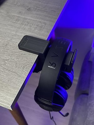 Odea Ergonomik ve Kaydırmaz Keçeli Siyah Masa Kulaklık Standı, Güçlendirilmiş Yapısıyla Shadow Edition