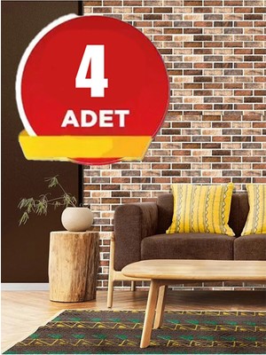 BienHome 70x70 Cm 0,50M² Renkli 3d Dekoratif Kendinden Yapışkanlı Esnek Duvar Kağıdı Kaplama Paneli Köpük -5013