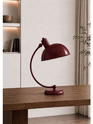 Avizade Arco Bordo Metal Masa Lambası – Modern Ayarlanabilir Çalışma ve Okuma Lambası, E27 LED Uyumlu Hareketli Başlıklı Dekoratif Ofis ve Çalışma Masası Abajuru