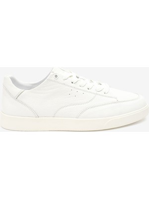 Greyder Erkek Kirli Beyaz Hakiki Deri Sneaker Ayakkabı 5Y1CA64676