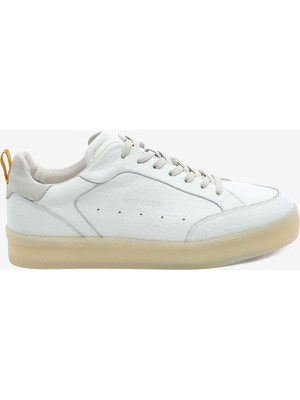 Greyder Erkek Beyaz Hakiki Deri Sneaker Ayakkabı 5Y1SA18520