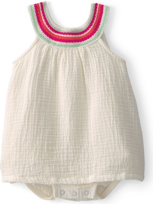 Carter's Kız Bebek Bodyli Elbise 3 Ay-24 Ay Bej