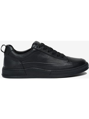 Greyder Erkek Siyah Hakiki Deri Sneaker Ayakkabı 6Y1UA19151