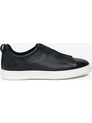 Greyder Erkek Siyah Hakiki Deri Sneaker Ayakkabı 6Y1SA18952