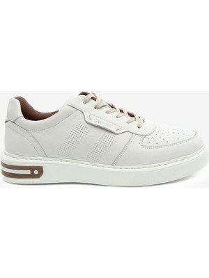 Greyder Erkek Bej Hakiki Deri Sneaker Ayakkabı 6Y1SA14810