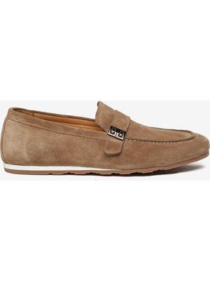 Greyder Erkek Kahverengi Hakiki Deri Loafer Ayakkabı 6Y1UA64756