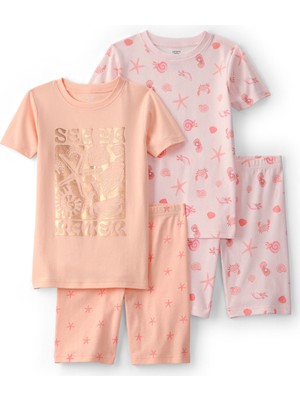 Carter's Kız Çocuk Pijama Set 6 Yaş-8 Yaş Çok Renkli