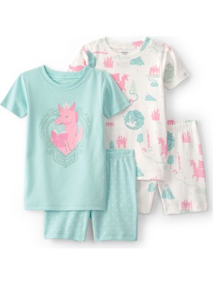 Carter's Küçük Kız Çocuk Pijama Set 2 Yaş-5 Yaş Çok Renkli