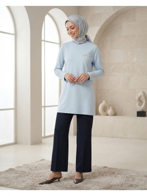 Plistre 1451_NAKIŞLI Basic Tesettür Tunik