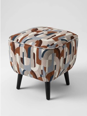 Co Art Home Dekoratif Puf & Bench 40X40 cm Ayak Uzatma Koltuğu - Ekru