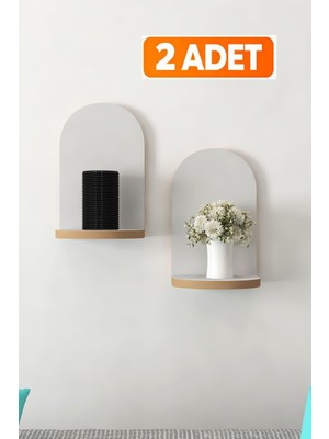 Modadiyos Dekoratif Duvar Rafı 25X 17 x 12 (2 Adet ) Raf