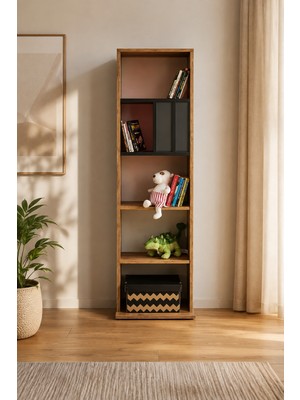 Enluso Smart Erkek Dikey Kitaplık (Atlantic Çam)  - 50 - 175
