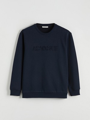 Lc Waikiki Yeni Sezon Bisiklet Yaka Baskılı Erkek Sweatshirt