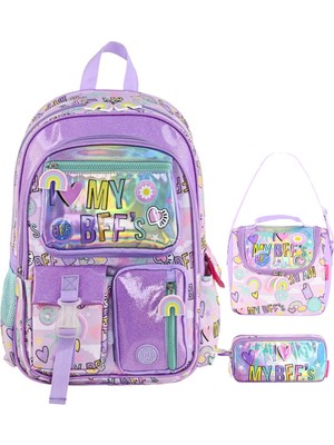 Muggle Bubbles Bff Okul Çantası Üçlü Set