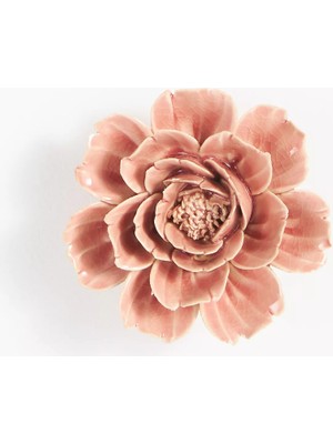 Anthropologie Chive Seramik Gül Duvar Dekoru El Yapımı Çiçek
