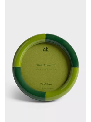 Anthropologie &klevering Rift Yuvarlak Dekoratif Fotoğraf Çerçevesi
