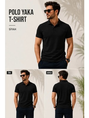 Atex Polo Yaka Cepsiz Erkek T-Shirt