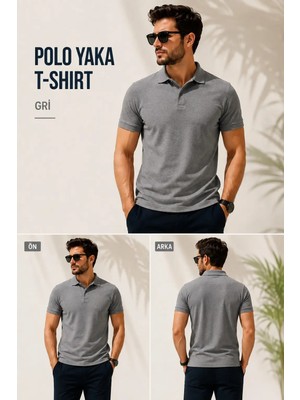 Atex Polo Yaka Cepsiz Erkek T-Shirt