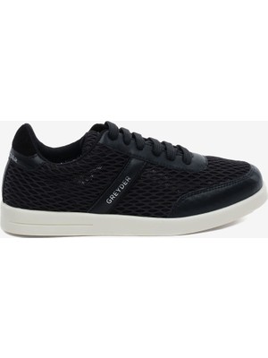 Greyder Kadın Siyah Hakiki Deri Sneaker Ayakkabı 5Y2UA34382