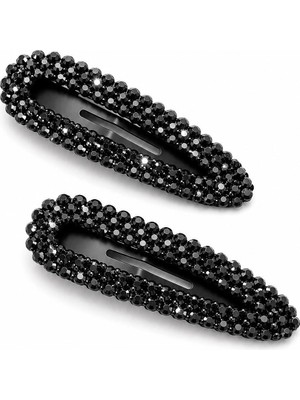 New Obsessions 2 Adet Kristal Taşlı Çıt Çıt Toka
