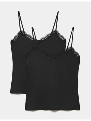 Marks & Spencer 2'li Modal Karışımlı Flexifit™ Dantel Detaylı Atlet