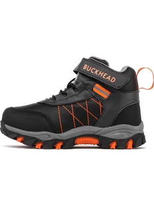 Buckhead Unisex Çocuk Spor Bot Siyah Turuncu BUCK-4176