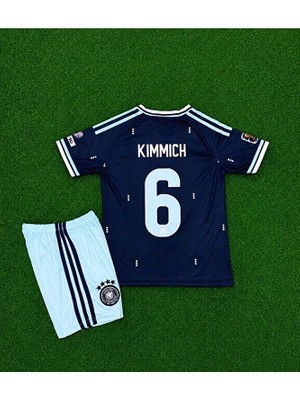 Gladsome Almanya 2026 Dünya Kupası Joshua Kimmich Deplasman Çocuk Forması (Lacivert)