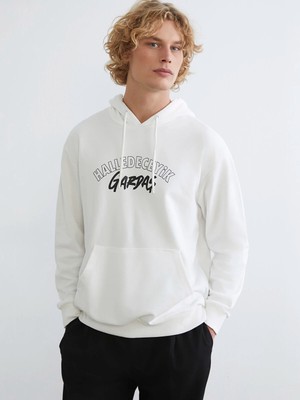 Lc Waikiki Yeni Sezon Uzun Kollu Baskılı Erkek Hoodie