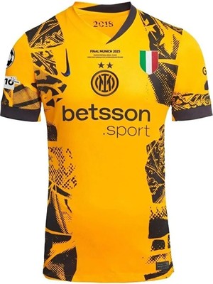 Gladsome Inter 2024/25 Yeni Sezon Hakan Çalhanoğlu Alternatif Forması (Yellow)