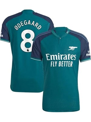 Gladsome Arsenal 2023--24 Sezonu Martin Ødegaard Deplasman Forması