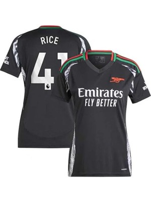 Gladsome Arsenal 2024-25 Yeni Sezon Declan Rice Deplasman Forması (Black)
