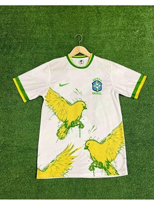 Gladsome Brezilya Beyaz Isimsiz Özel Konsept Forması (Jersey)